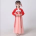 Trẻ em Hanfu bé gái 12-15 tuổi Váy trẻ em Trang phục trẻ em phong cách Trung Quốc guzheng trang phục học sinh cổ tích - Trang phục thời trang trẻ em cao cấp Trang phục