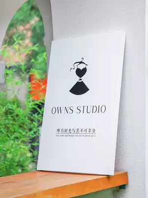 Creative company door plate custom studio logo Billboard custom plaque outdoor brand door sign