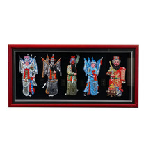 Peking opera character facial mask pendant large drama Three Kingdoms hanging solid wood photo frame to send foreigners gifts business gifts
