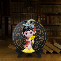 Peking opera cute doll facial makeup hot pot restaurant wine cabinet decorations pure handicraft Chinese special gift to foreigners