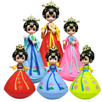 Tumbler doll ornaments Datang never sleeps city music doll Xian tourist souvenir girl student Day gift
