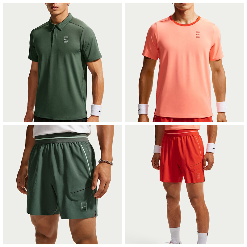 Nikecourt Advantage Dri-Fit Men's Quick-Dry Short-Sleeve Tennis Top and Shorts