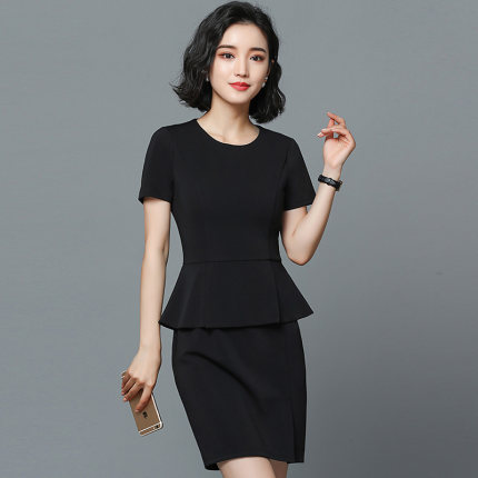 女装职业装连衣裙美容院工作服女美容师工装酒