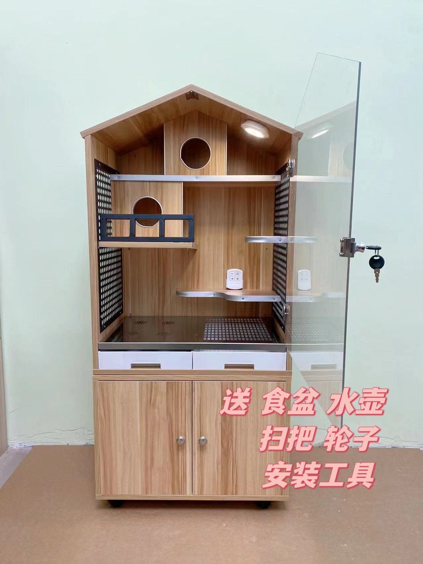 超大实木龙猫笼子,让宠物幸福生活🏡🌿-笼子-淘宝好物网