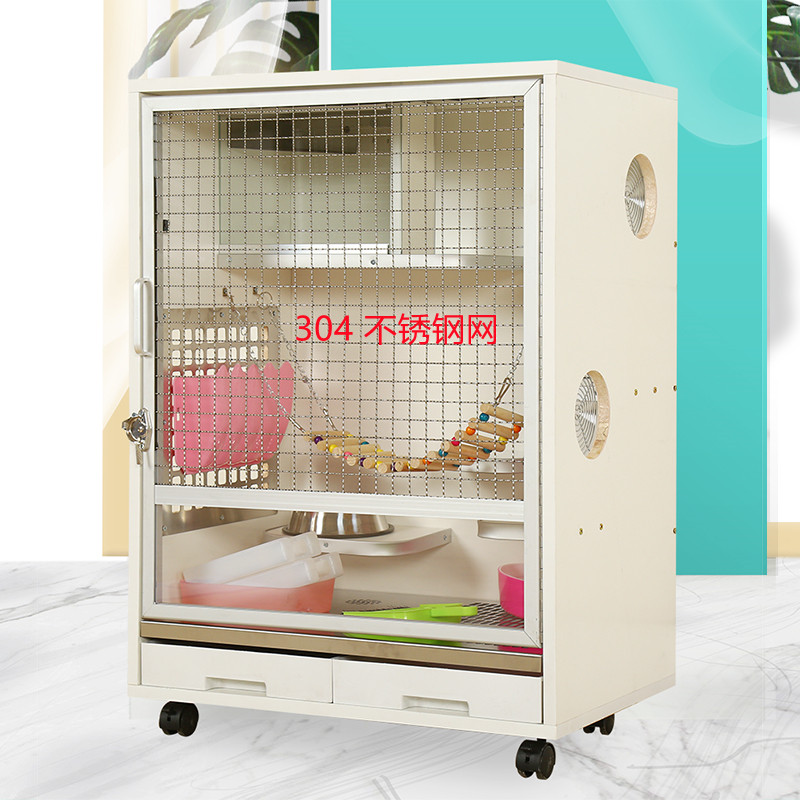 Dragon Cat Cabinet Cage Oversized Villa Pet Solid Wood Eco plate Cupboard Cage of Intimate Cage Honeybag 