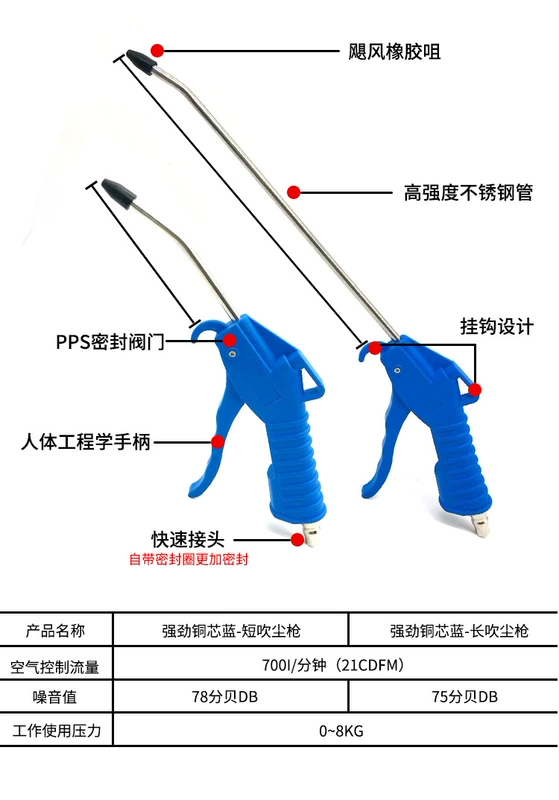 súng xịt hơi khí nén Súng bụi cao -Pressure súng thổi súng thổi súng thổi súng bắn súng và dụng cụ khí nén kéo dài súng phun súng nổ súng bắn súng máy thổi bụi cầm tay dùng pin súng hút thổi máy nén khí