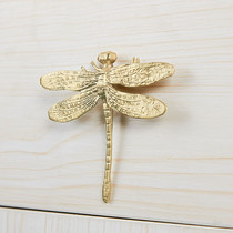 PANAMENT brass dragonfly furniture decoration small handle Nordic creative drawer cabinet American door wardrobe handle