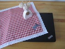 Korean cotton and linen notebook printer bedside table set-top box universal dust-proof lace multi-purpose small cover cloth