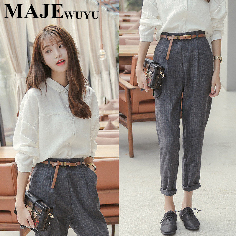 majewuyu Majewuyu fashion light mature professional suit women 2021 new age reduction and thin two-piece set