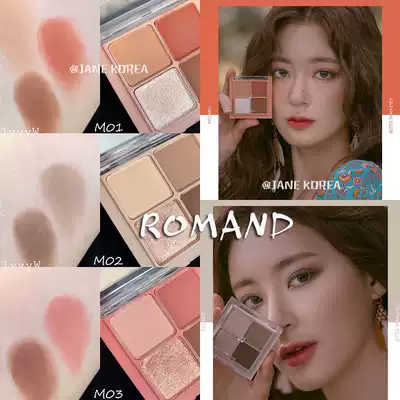 Spot▲Korea romand autumn and winter new product LALA note music festival four-color eye shadow M02 dried buckwheat flowers