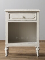 American solid wood double bedside table cabinet wardrobe storage cabinet book table bookcase childrens bed princess bed complete set