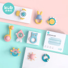 可优比婴儿手摇铃0-3月新生儿安抚可咬牙胶0-1岁宝宝早教益智玩具