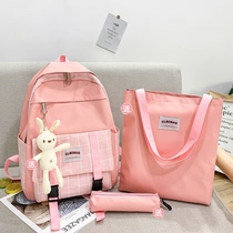 Korean schoolboy School bag Girl 2-3-4-Grade 56 backpack large capacity lightweight shoulder bag mother and child tutoring bag