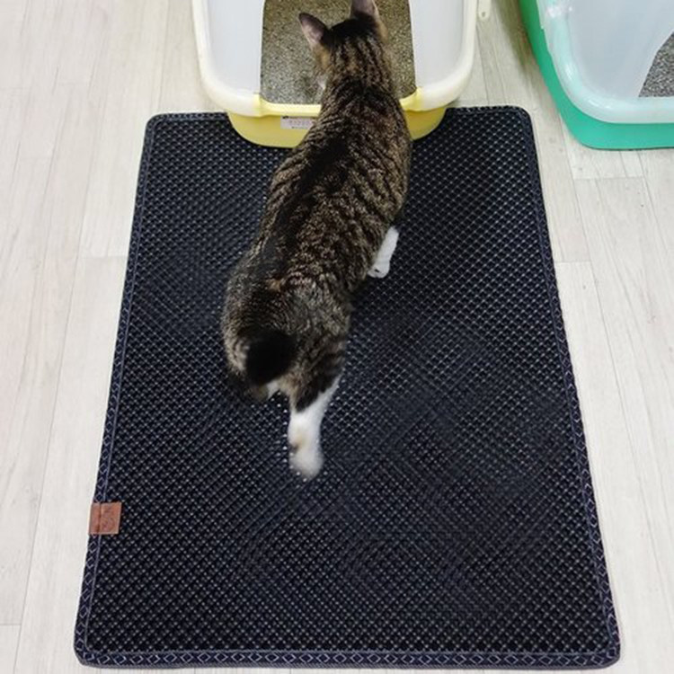 Cat litter mat Double-layer removable cat toilet sand mat Rub mat Pet sand control board Anti-cat sand bring out the mat Meal mat