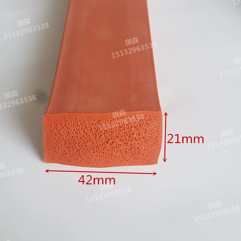 Cửa ra vào và cửa sổ silicon glip -side đỏ và trắng nhiệt độ cao chống bọt xốp xốp miếng đệm cao su phẳng Ổ KHÓA NGẬM CÁNH CỬA TAY MỞ CỬA 