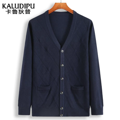 Трикотажный свитер, куртка, осеннее термобелье, кардиган, для среднего возраста, большой размер