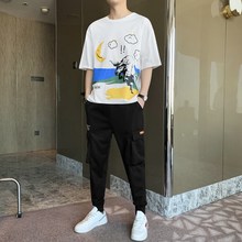 card青少年潮流纯棉体桖套装