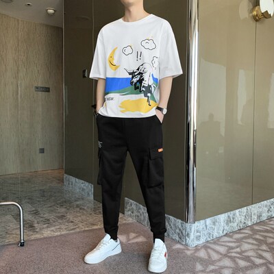 card青少年潮流纯棉体桖套装