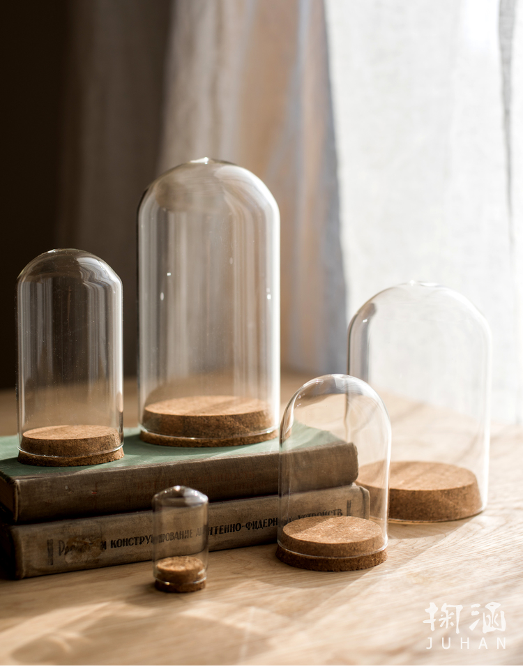 软 Nắp thủy tinh Cork Trang trí trang trí micro cảnh hoa khô mẫu búp bê búp bê chai quà tặng DIY cách trang trí phòng khách nhà vuông