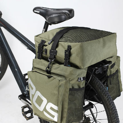 Lexuan Bicycle Mountain Bike Pannier Bag Rear Rack Bag Large Capacity Waterproof Long-Distance Sichuan-Tibet Cycling Backpack Equipment