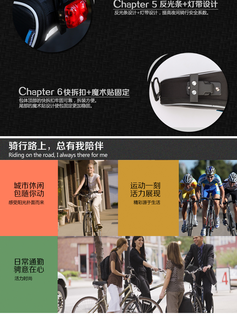 Sacoche pour vélo mixte ROSWHEEL - Ref 2233571 Image 39