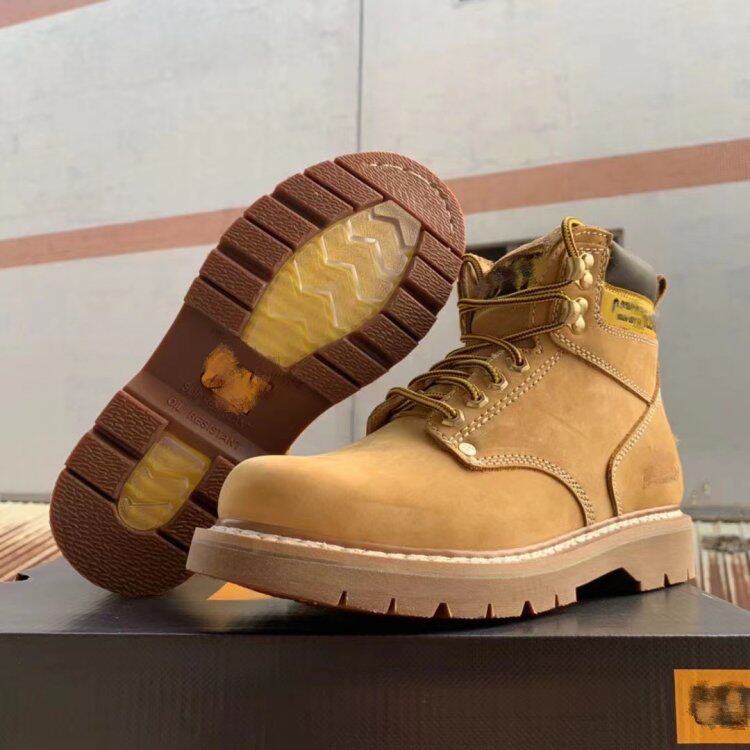 High-top lovers' rhubarb boots with crystal bottom, evergreen Martin boots, casual tooling boots, men's shoes and women's shoes Goodyear