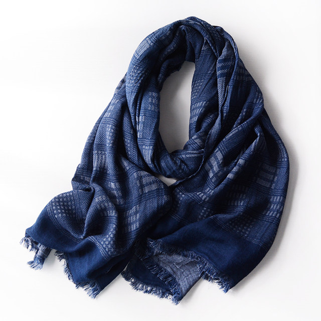 Autumn and winter double-sided Japanese style men's scarf