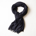 spring autumn winter men's thin scarf dark grey versatile black solid cotton linen young men's scarf men's casual