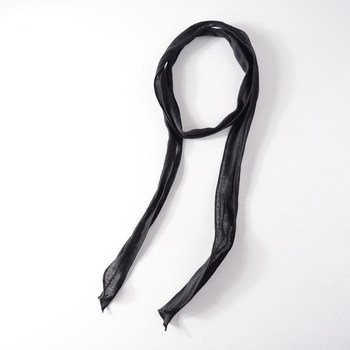 Linen Scarf for Women 2025 New Solid Color Scarf for Men and Women Long Belt Scarf Thin Long Scarf with Decorative Strip