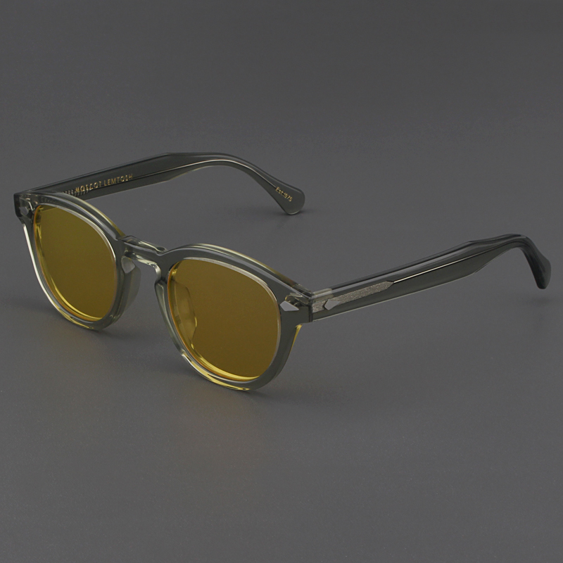 MOSCOT LEMTOSH Sunglasses drive glasses night vision yellow lens polarized retro gray frame sunglasses male