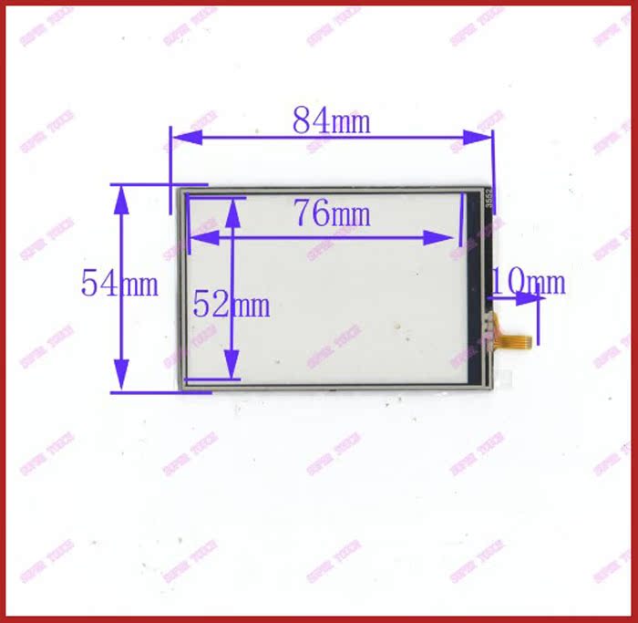 3 5-inch four-wire resistance exterior handwritten screen 84*54 Touch screen Universal touch screen PDA MID