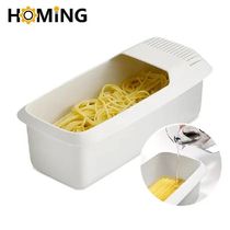 1pc Microsave pasta Cooker with Strainer Heat Resistant