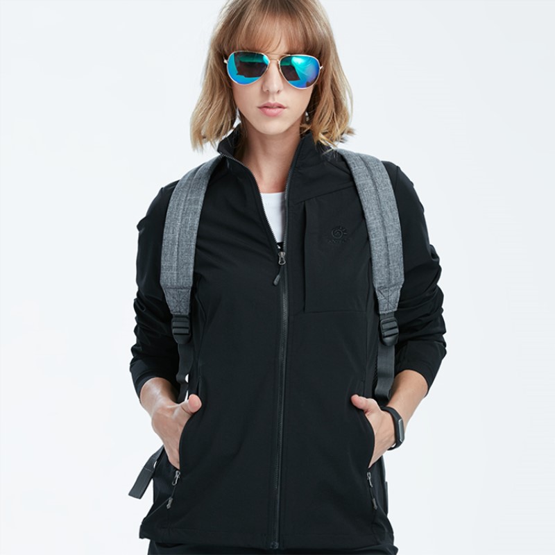 Exploring the outdoor male and female vertical collar elastic jacket spring windproof sports blouses JL80015 JL80016