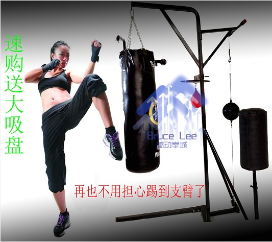 Indoor floor-floor free-to-beat boxing sandbag rack sandbag upright tumbler speed ball pear-shaped ball-Taobao