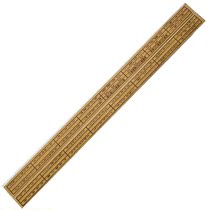 Ruban ruler Lu like wind and water ruler Ding Lanruler pure wood 46 cm method ruler Taoist feng shui Supplies swaying pieces