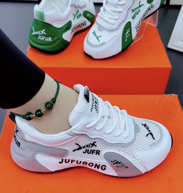 Summer Sports Shoes for Women, Size 24, Thin Organza Single Mesh Breathable Leather Dad Shoes, Unisex Versatile Couple Shoes