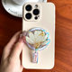 Apple Magsafe Magnetic Phone Holder Huawei Magnetic Air Bag Holder Telescopic Polding Desktop Snap 고정 라이브 링 버클 틈새 시장 형성 단순한 분해에 적합합니다.