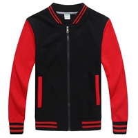 518 черный красный рукав (модель на молнии)