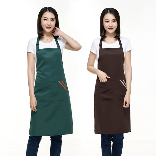 Фартук, модный кофейный рабочий чай с молоком подходит для мужчин и женщин, делается под заказ, с печатью вашего логотипа