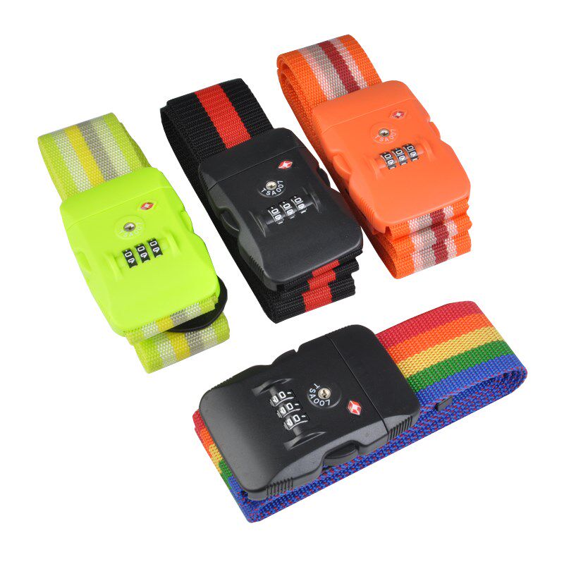 Travel TSA customs code lock tied box with suitcase bundled with pull bar case slapped bag with suitcase I-Taobao