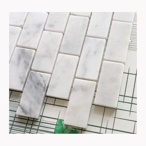Белый культурный камень, мозаика, наклейки на стену, балконный мрамор, Каррара, белая I-образная орфография, ванная комната, туалет, художественная плитка