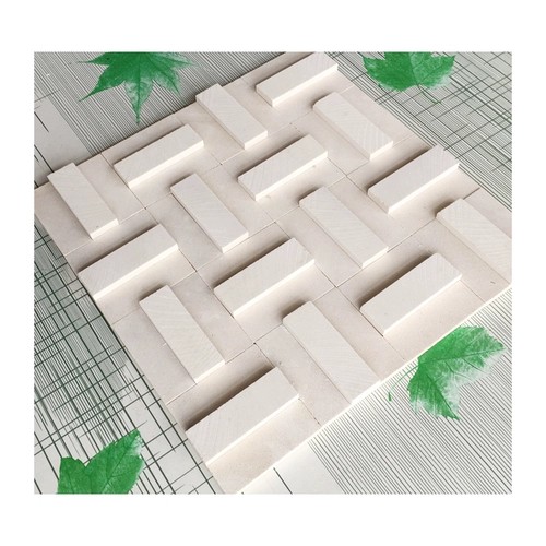 Белая мраморная мозаика на стену, 3D, ископаемые