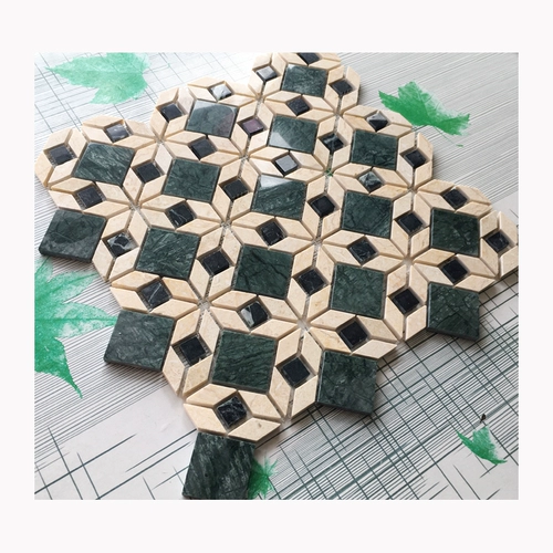 Мраморная изогнутая ретро мозаика на стену, популярно в интернете