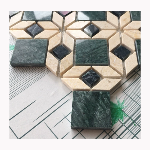 Мраморная изогнутая ретро мозаика на стену, популярно в интернете