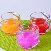 10 Home Restaurant Bar Chinese Creative Irregular Transparent Thickened Lead-free Crystal Space Glass Cups