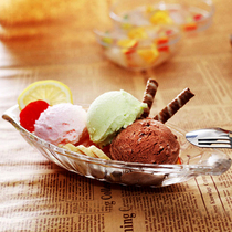 10 restaurants Hotels European-style lead-free transparent glass Delicate Trumpet Cake Fruit Dessert Seasoning Pan