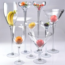 Recommended Snout Home Restaurant Ktv Au Style High Foot Large Capacity Furnishing Juice Milk Cocktail Glass