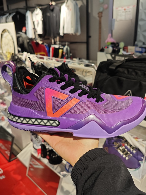 Peak Wiggins Aw1 Stwich Elf Colorway Non-Slip Wear-Resistant Low-Top Basketball Shoes Men's Lakers Purple