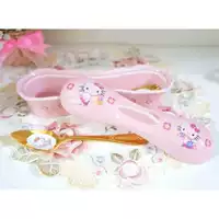 Hello kitty sớm gốm / sứ muỗng lưu trữ hộp lưu trữ hộp lưu trữ nhà thiết bị lưu trữ hoàn thiện hộp đựng mỹ phẩm có nắp đậy