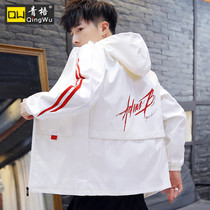 Coat mens spring and autumn ins tide hooded clothes autumn Korean leisure wild sports fashion brand mens tooling jacket